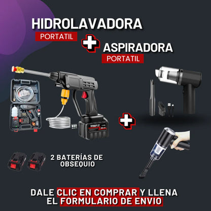 Combo Hidrolavadora + Aspiradora Portáti